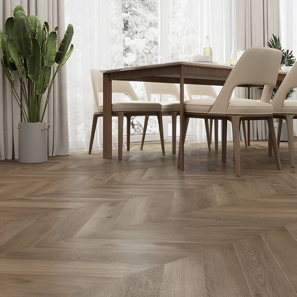 Ламинат ПВХ Alpine Floor Дуб Насыщенный Chevron SPC ECO 18-4***