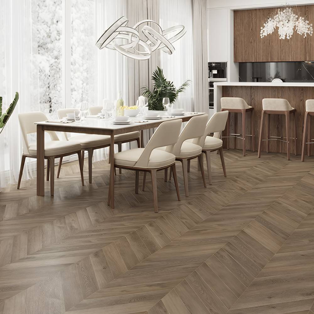 Ламинат ПВХ Alpine Floor Дуб Насыщенный Chevron SPC ECO 18-4***