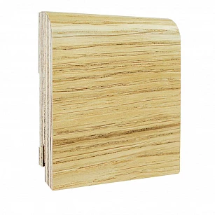 Плинтус шпонированный натур. Finitura Decor 70*15*2400 дуб без покрытия в интерьере