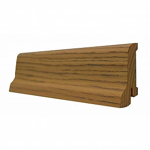Плинтус шпонированный PolarWood Ясень Бежевый/Ash Beige 22х60х2500 в интерьере