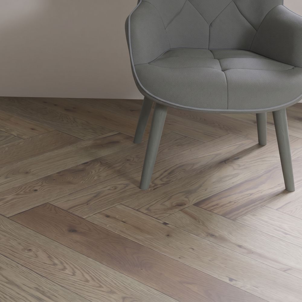 Паркет Елка Английская PolarWood Дуб BALTIC HB (1,08 м2)