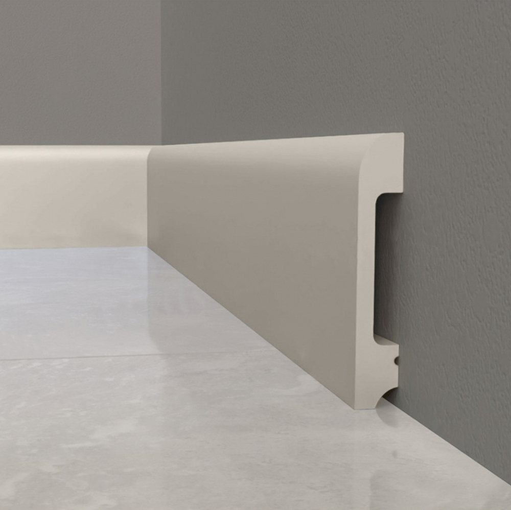 Плинтус напольный Солид 8 UHD 05/80 Песочный, 2.4м