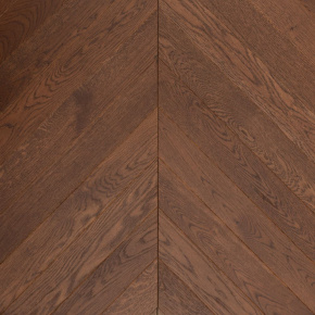 Паркет Елка Французская Lab Arte Chevron Дуб Рустик Табак лак 600/475х125х14/3/45° в интерьере