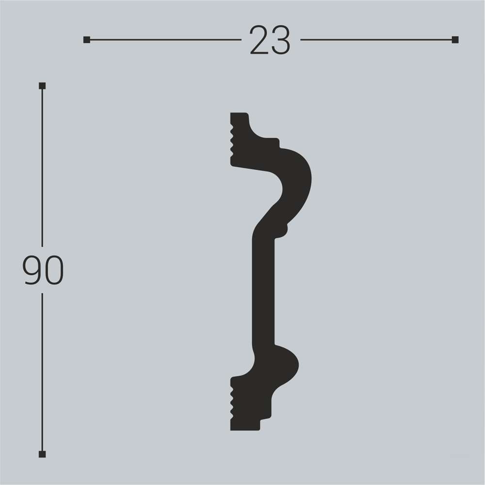 Молдинг Bello Deco XPS М1 90х23Х2000