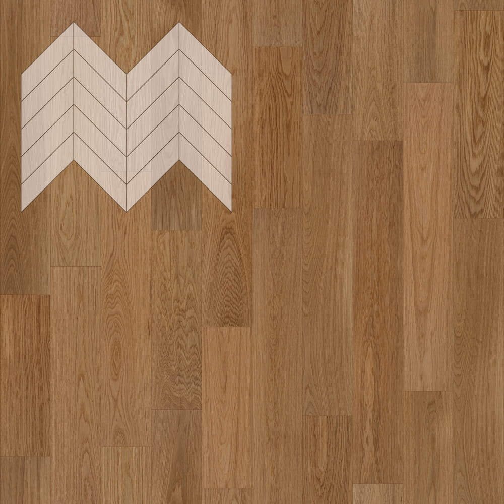 Паркет Елка Французская Lab Arte Chevron Дуб Рустик Гридж лак 600/475х125х14/3/45°