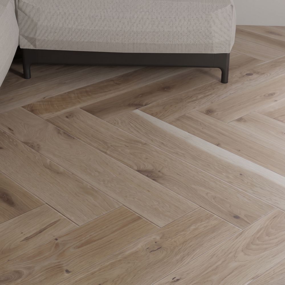 Паркет Елка Английская PolarWood Дуб ALASKA HB (1,08 м2)
